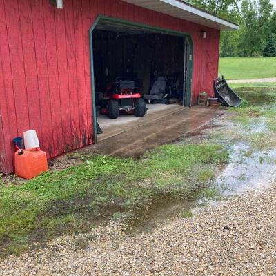 And now the garage...