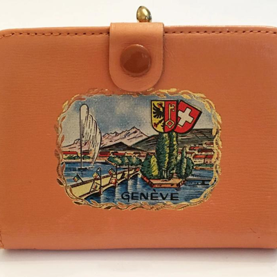 Leather Souvenir Wallet, GenÃ¨ve