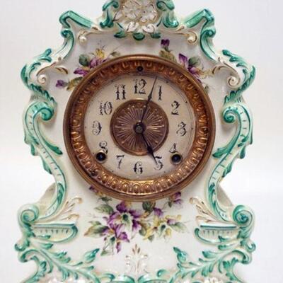 1228	ANSONIA ROYAL BONN CLOCK *WANDERER*, APPROXIMATELY 9 IN X 12 3/4 IN HIGH
