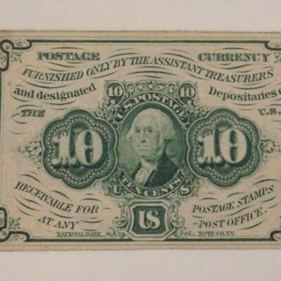 1102	10 CENTS US FRACTIONAL CURRENCY 1862
