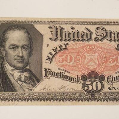 1126	50 CENTS US FRACTIONAL CURRENCY, WILLIAM H CRAWFORD 1875
