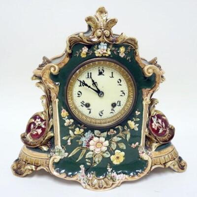 1221	ROYAL BONN CHINA CLOCK, APPROXIMATELY 16 IN X 13 1/2 IN HIGH
