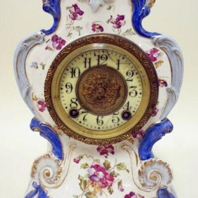 1237	NEW HAVEN ROYAL BONN CHINA CLOCK, APPROXIMATELY 7 IN X 11 1/2 IN HIGH
