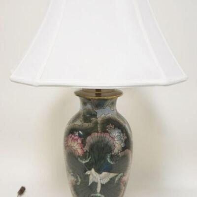 1216	ASIAN STYLE TABLE LAMP, APPROXIMATELY 31 IN HIGH
