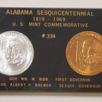 1179	ALABAMA SESQUICENTENNIAL US MINT COMMEMORATIVE COINS 1819-1969

