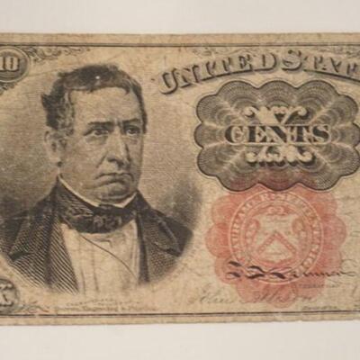 1123	10 CENTS US FRACTIONAL CURRENCY, WILLIAM M MEREDITH 1874
