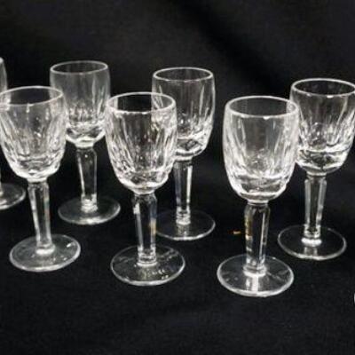 1213	12 WATERFORD WINE GLASSES, 4 IN HIGH
