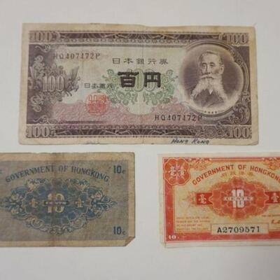 1168	GOVERNMENT OF HONG KONG PAPER CURRENCY 3 PIECE LOT
