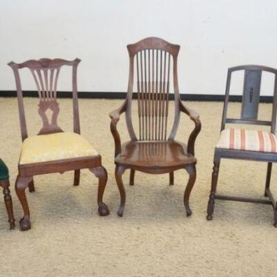 1195	GROUP OF ASSORTED VICTORIAN & RELATED CHAIRS
