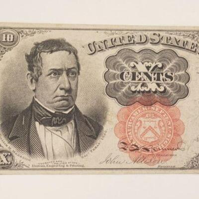 1103	10 CENTS US FRACTIONAL CURRENCY, WILLIAM M MEREDITH 1864
