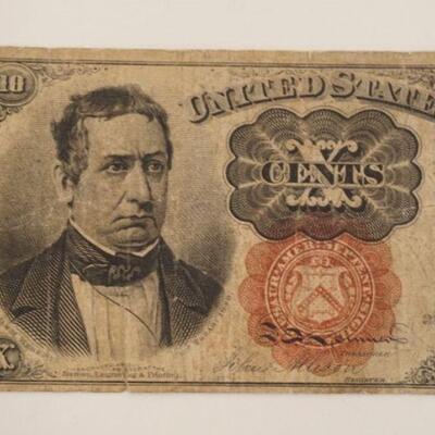 1094	10 CENTS US FRACTIONAL CURRENCY, WILLIAM M MEREDITH 1864
