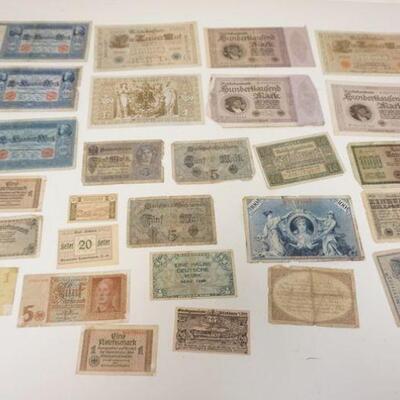1289	LARGE LOT OF ASSORTED GERMAN BANK NOTES MARKS
