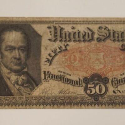 1124	50 CENTS US FRACTIONAL CURRENCY, WILLIAM H CRAWFORD 1875
