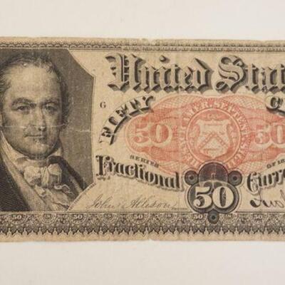 1128	50 CENTS US FRACTIONAL CURRENCY, WILLIAM H CRAWFORD 1875
