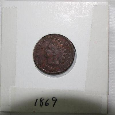 1869 Indian Head Penny