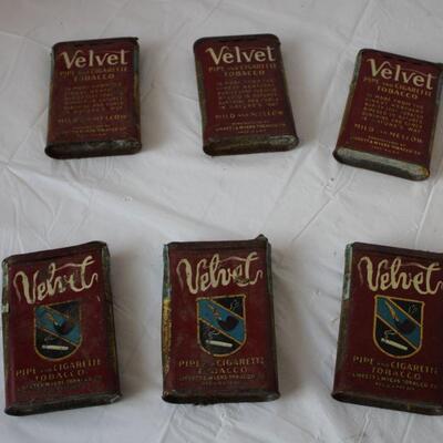 VTG Velvet Tobacco Tins