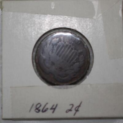 1864 2 Cent Coin