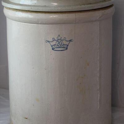 20 Gallon Crock W/Lid