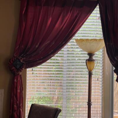 5 curtains $50, $10each