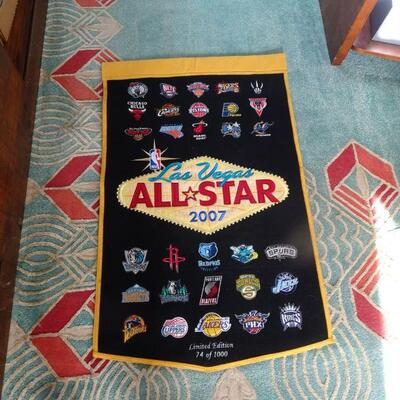 2007 Las Vegas All Star Dynasty Banner. Limited Edition #74/1000! 24" x 37".