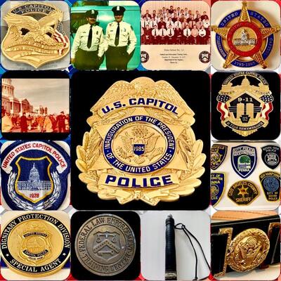 US Capitol Police badges and memorabilia