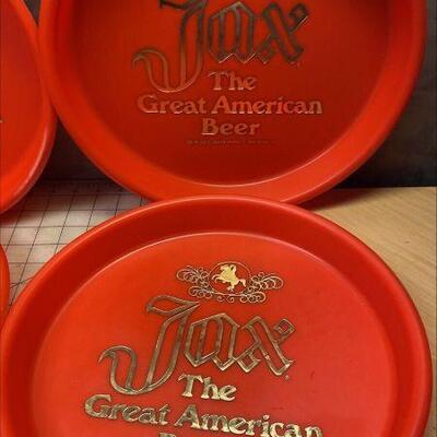 https://www.ebay.com/itm/125384193631	PO1005 Vintage JAX Beer Tray Plastic, Set of 4, NEW ORLEANS
