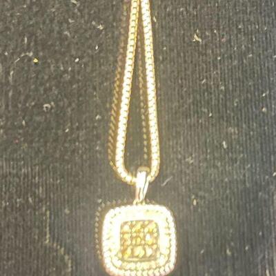 SS Yellow Diamond Necklace