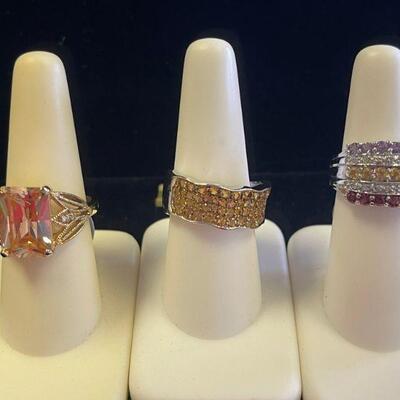 Sterling Silver Stone Rings