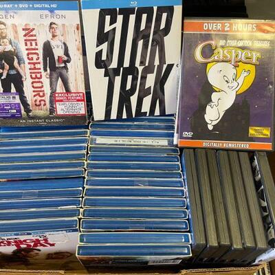 Boxes of Dvd's of all sorts