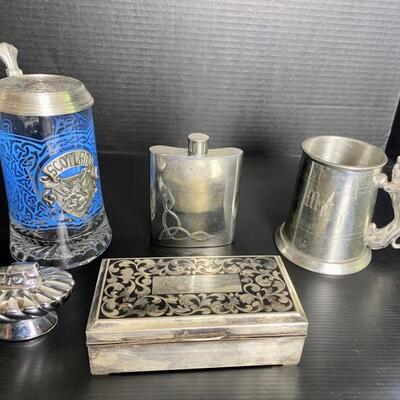 Pewter and sterling bundle
