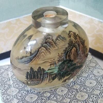 Bottle Painted on inside- See 