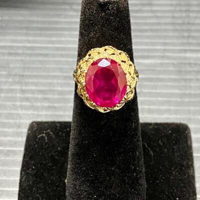 14k Ruby Ring- See 