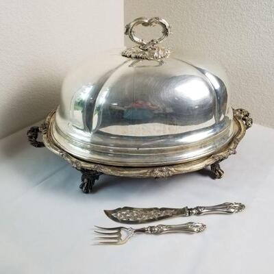 Silver Plate Huge Covered Platter
See 