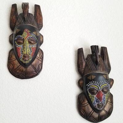 Wood masks from Ghana Africa
See 