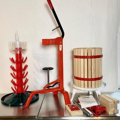 Mead- Cider Wine Making Press, Wine Bottle Corker, Bottle Drying Tree