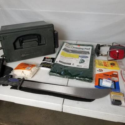 Gun cleaning kits, cloth and Ruger ear protectors - See 