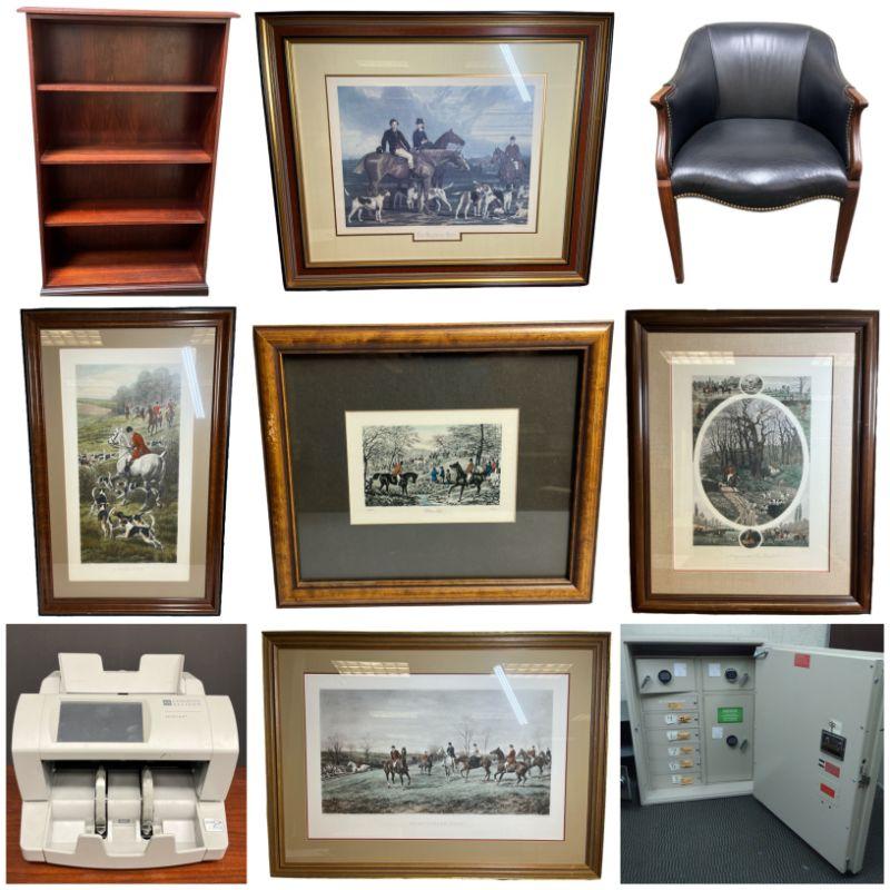Tomball Bank Liquidation Furniture, Artwork, Safes & MORE