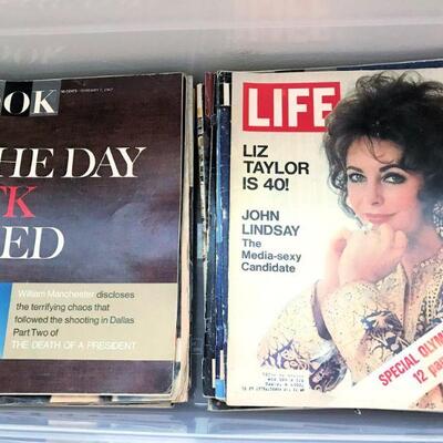 Vintage Look and Life magazines