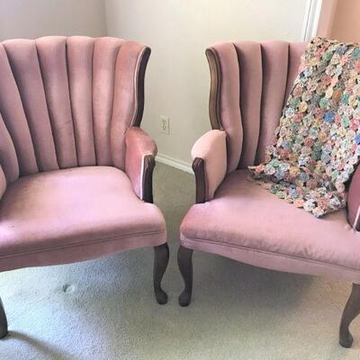 Vintage channel back chairs