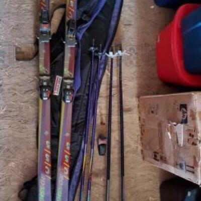#9516 â€¢ Pair Of CSS Skis, Case, And 4 Poles