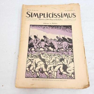 #1420 â€¢ Simplicissimus Magazines: Includes Magazines Dated 1915-1926.
