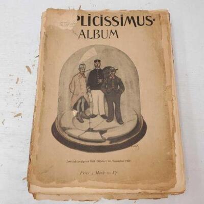 #1422 â€¢ Simplicissimus Album: Includes 43rd Notebook (October-December 1906).