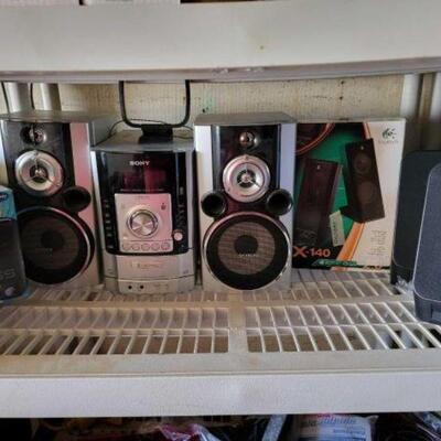 #9020 â€¢ Sony Stereo, Koss Speakers, Logitech Speakers,
