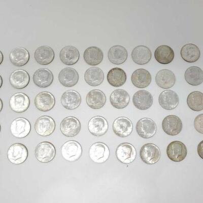 #1240 • Kennedy Half Dollar 1965-1970 40% Silver , 516.3 Kennedy Half Dollar 1965-1970 40% Silver , 516.3g. 