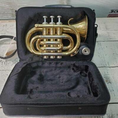 #2822 â€¢ Pocket Trumpet With Case