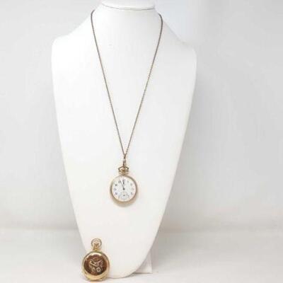 #1084 â€¢ Pocket Watch Necklace & Interchangeable Pocket Watch t watch: 