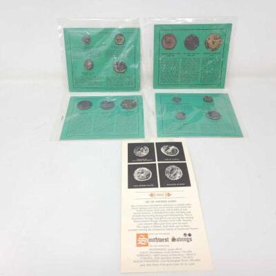 #1301 â€¢ Ancient Coin Collection :Includes Drachm of Alexander the Great 336-232 B.C., Brasher Doubloon 1787, Oak Tree Shilling...
