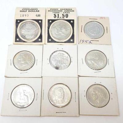 #1196 • U.S. Coin Collection: Includes 1952 Washington/Carver Half Dollar, 1936 Arkansas Centennial Half Dollar, 1893 Columbus Half...