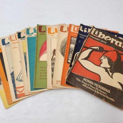 #1410 • Full Set of Liberator Magazines: Includes Magazines from January-December of 1920. 