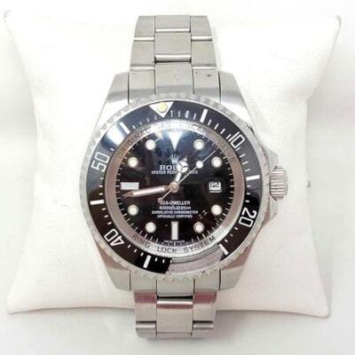 #1054 • Rolex Oyster Perpetual Date Sea-Dweller Men's Watch Both G-Shock Casio WR20BAR. 